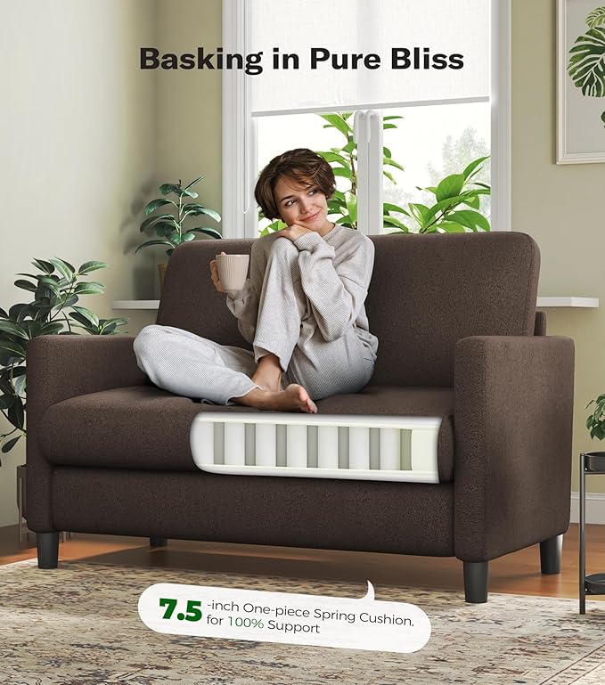 Welzona Loveseat, Comfy Teddy Love Seat - Image 8