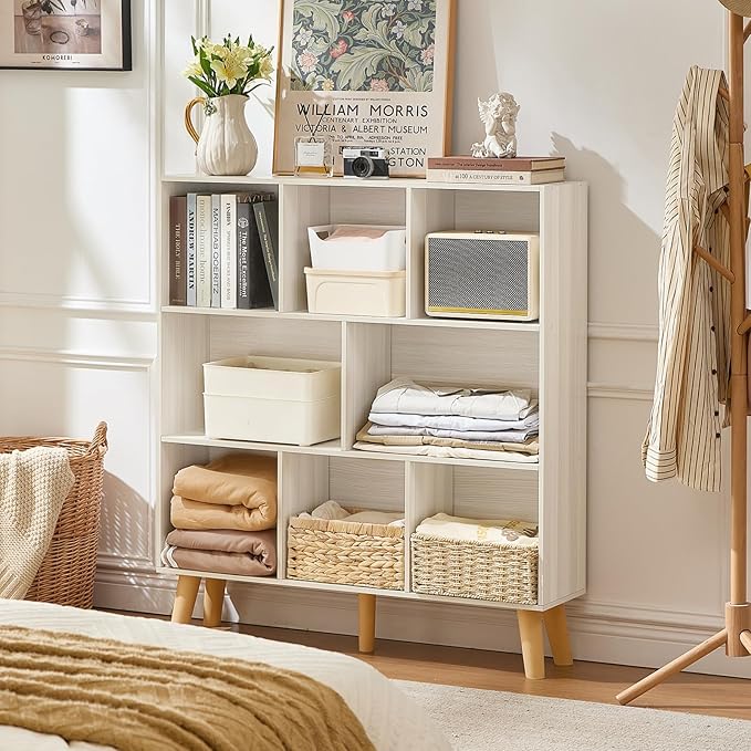 LEYAOYAO 8 Cube Bookshelf, 3 Tier Bookcase - Image 6