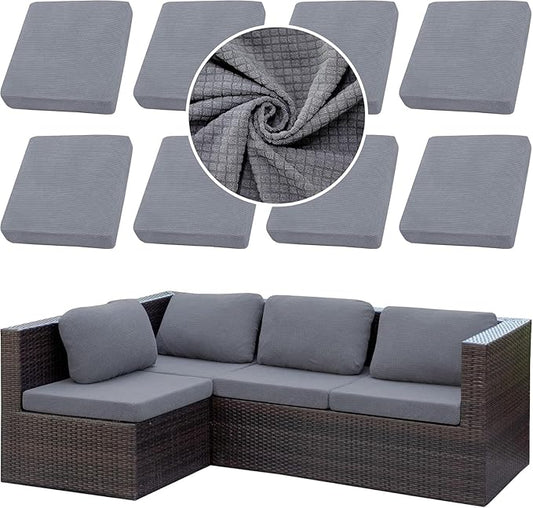 Outdoor Cushion Covers Set, Replacement by SUKAIKEQA