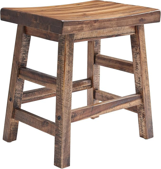 Alaterre Furniture Durango 20-Inch Tall Industrial Wood Dining Stool by AlaterreFurniture