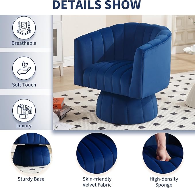 Swivel Accent Barrel Chair - Image 4