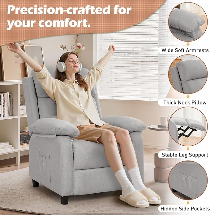 Korser Recliner Chair, Living Room Chairs - Image 5