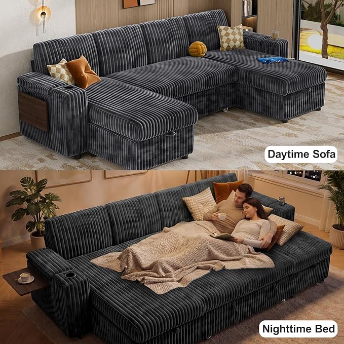 Vipbear 108" Modular Sectional Sleeper Sofa - Image 6