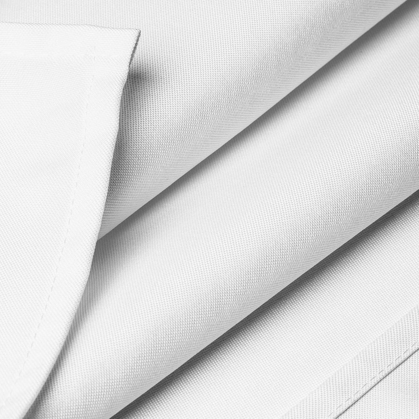 Lann's Linens - 10 Premium 90" x 132" Tablecloths for Wedding/Banquet/Restaurant - Rectangular Polyester Fabric Table Cloths - White