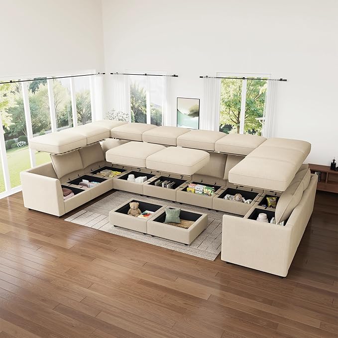HONBAY Modular Sectional Sofa Sleeper Couch - Image 3