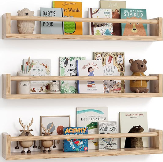 G&W Gruwald Nursery Book Shelves, Wall Bookshelf, Book Shelf by G%26W+Gruwald