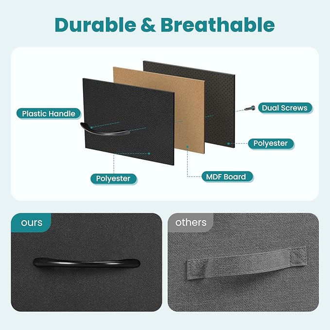 DUMOS 8 Drawer Dresser for Bedroom, Fabric Storage Organizer - Image 5