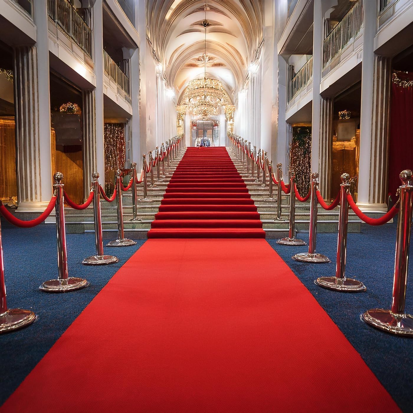 BANNER BUZZ Hollywood Red Carpet Runner – Premium Non-Slip 3x15 ft Aisle Rug for Weddings, Parties, and Events – Ideal for Step and Repeat Backdrop Event Decoration