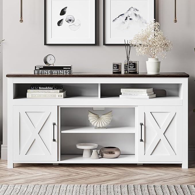 BELLEZE 58 Inch TV Stand, Contemporary Entertainment Center - Image 2