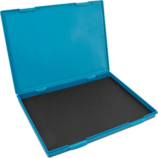 MaxMark Extra Large Black Ink Stamp Pad - 8.25" x 11.5" - Industrial Felt Pad - Black Color