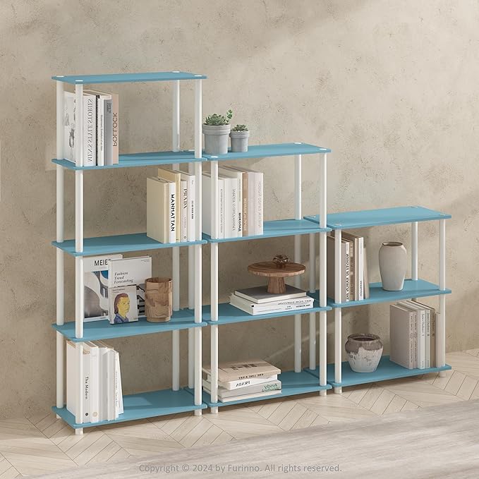 Furinno Turn-N-Tube Book Shelf, 5-Tier Bookshelf, Bookcase - Image 2