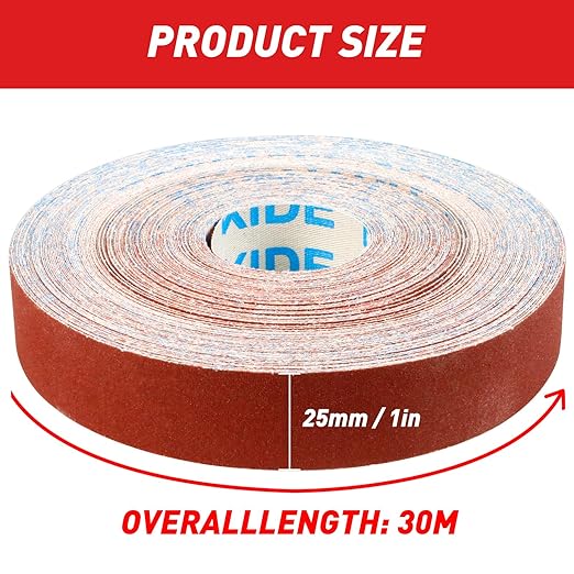 Emery Cloth Roll, 150 Grit Sandpaper Roll, Wet and Dry Emory Cloths - Image 5