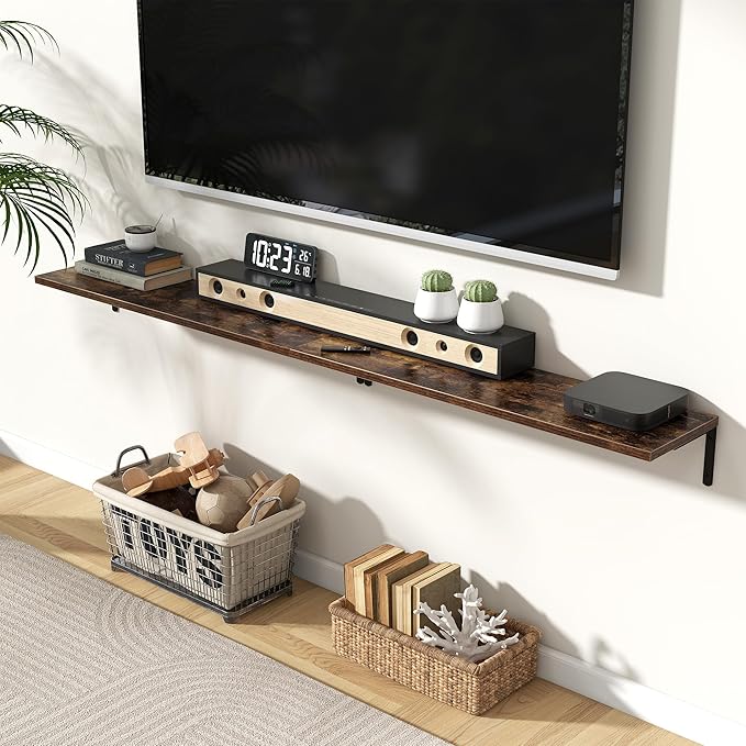 Fun Memories Deep Floating Shelves, 36W x 8D Floating Shelves Set of 2 - Image 2