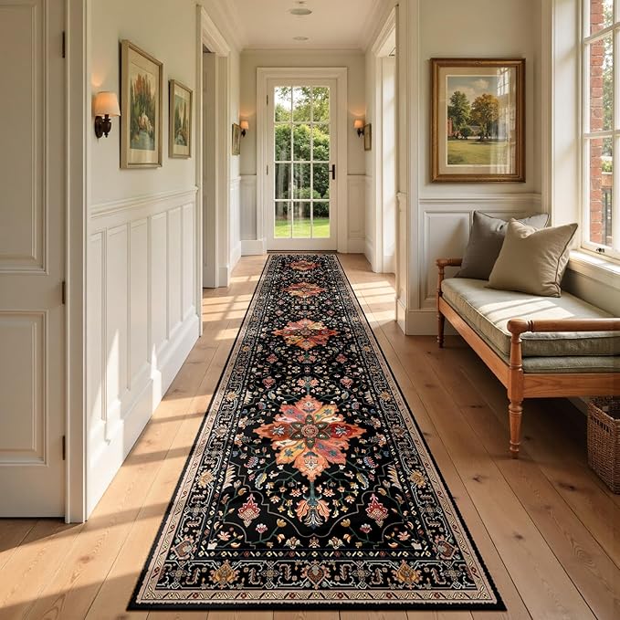 RELEANY Area Rugs 2'6"x10' Runner Rug Non Slip Washable by RELEANY