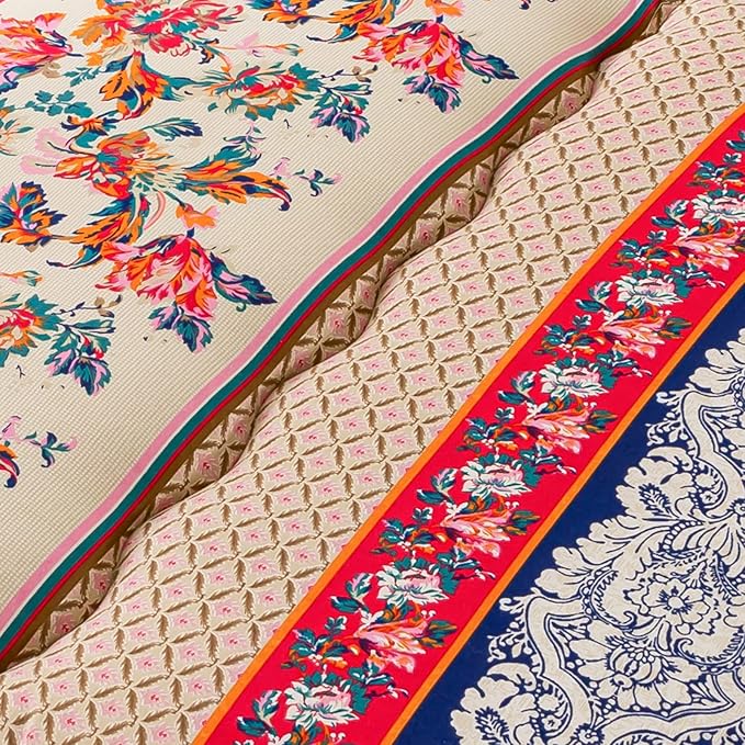 MAXYOYO Bohemian Retro Floor Mattress Vintage Floral Japanese Futon Mattress - Image 5