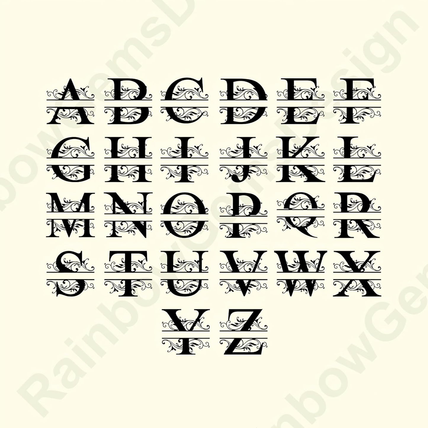 Personalized Metal Name Signs, Split Letter Monogram Wall Decor, Custom Last Name Sign, Family Name Sign for Outdoor, Personalized Wedding Gift, Garden Decor, Metal Wall Art, Housewarming Gift (MonogramDesign_10)