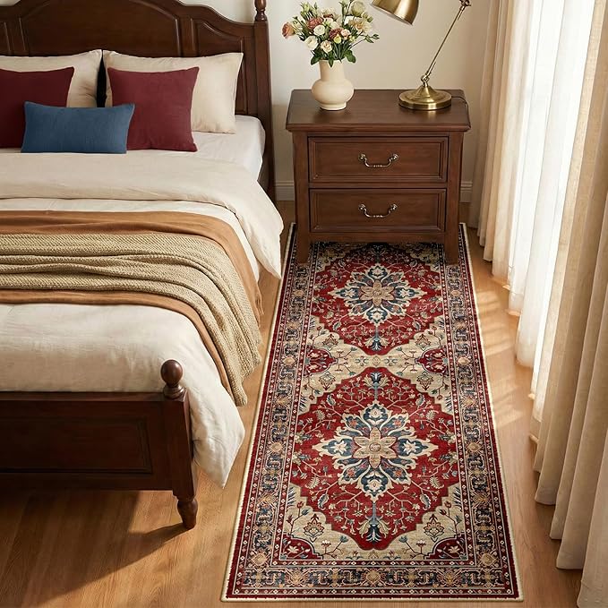 RELEANY Area Rugs 2'x6' Runner Rug Non Slip Washable - Image 3