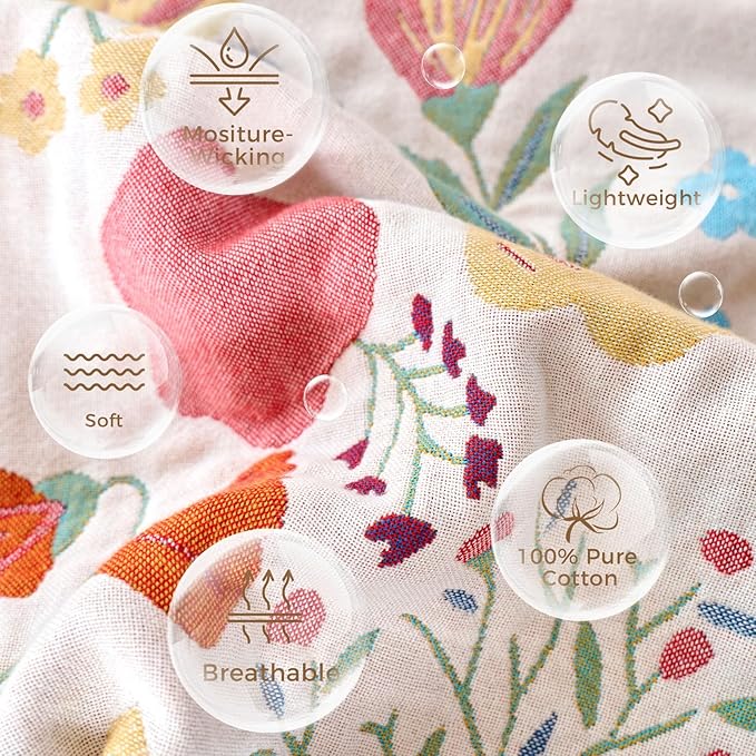 LUTBM Boho Throw Blanket for Couch Sofa Chair Cotton Summer Blankets for - Image 7