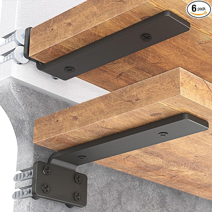 Goovilla Shelf Bracket, Heavy Duty Floating Shelf Brackets 10 inch Long by Goovilla