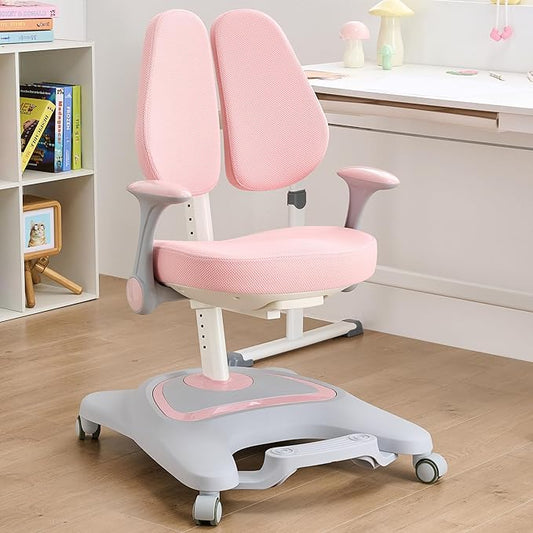 ERIYA Kids Desk Chair, Ergonomic Chair: Height-Adjustable, Double Back Support by ERIYA