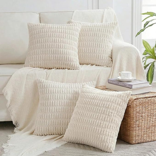 Fancy Homi 4 Packs Decorative Throw Pillow Covers by Fancy+Homi
