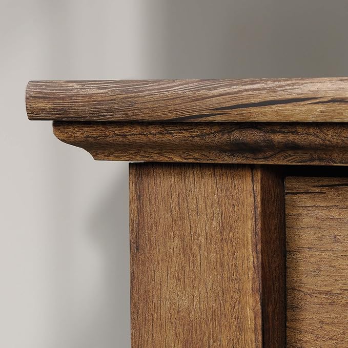 Sauder Palladia Executive Desk, 29.5"D x 65.1"W x 29.61"H, Vintage Oak finish - Image 11