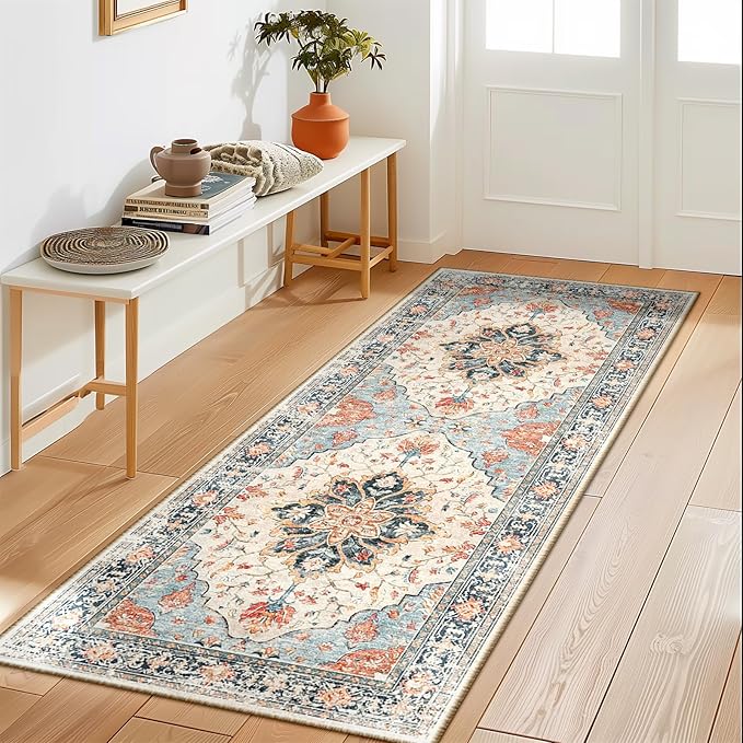 RELEANY Area Rugs 2'x5' Runner Rug Non Slip Washable by RELEANY