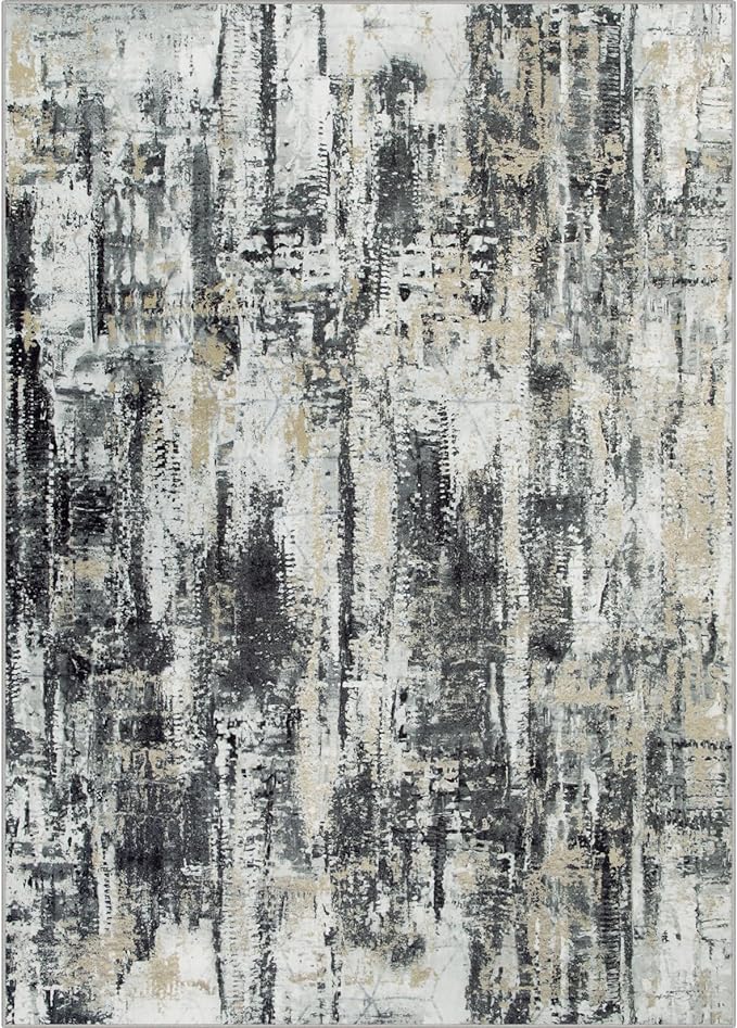 8x10 Area Rugs Washable Rug: Large Modern Abstract Living Room Rug Soft - Image 2