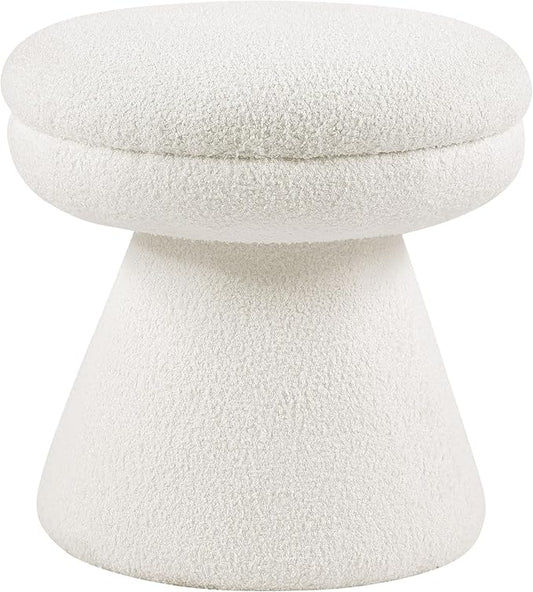 Furniture of America Rami Modern 18-inch Mushroom-Shape Upholstered Ottoman by FurnitureofAmerica