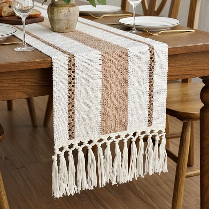 FEXIA Boho Table Runner for Hoilday Spring Home Decor - Image 6