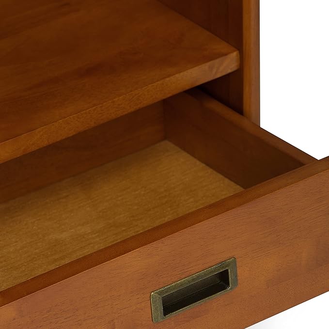 SIMPLIHOME Draper 35 inch Mid-Century Modern 6 Cubbie Bookcase - Image 10