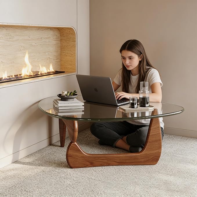 Modern Coffee Table for Living Room Retro Center Table - Image 6
