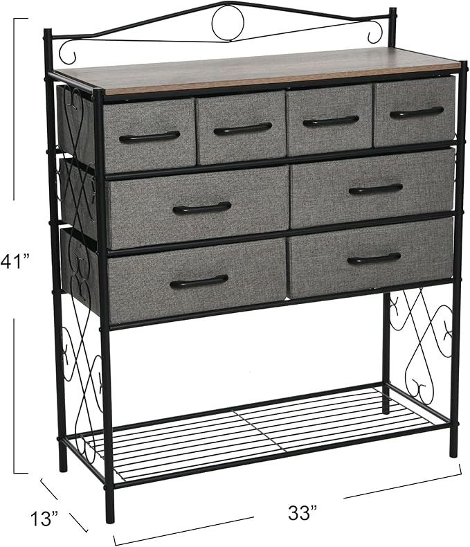 Household Essentials Ashwood Iron Sideboard - Image 3