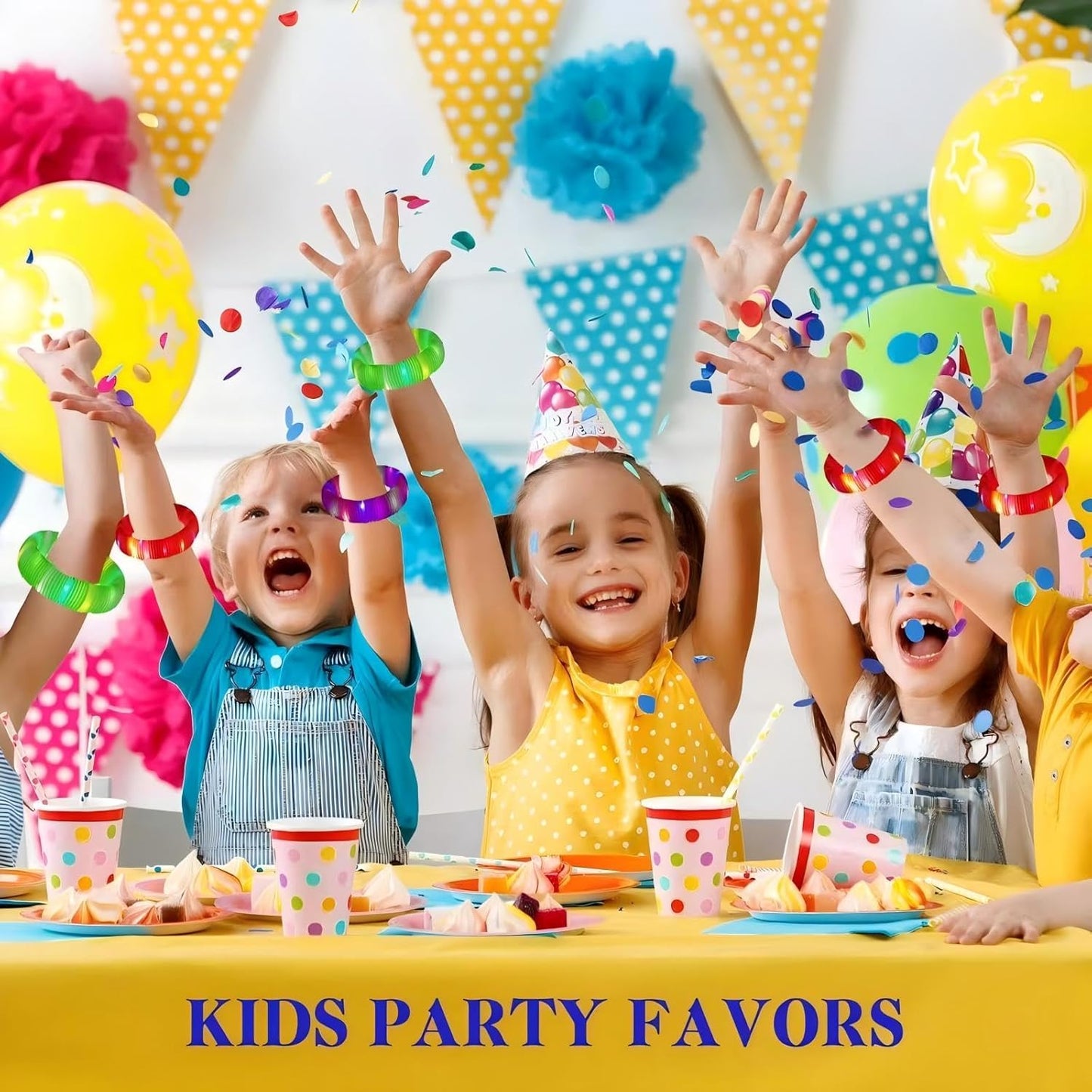 Purple 24 Pack Light Up Party Favors Supplies,Bulk Glow Sticks Bracelet,Necklace Accessories for Kids,Birthday Return Gifts Treats,Easter Basket Goodie Bag Stuffer Fillers for Boys Girls