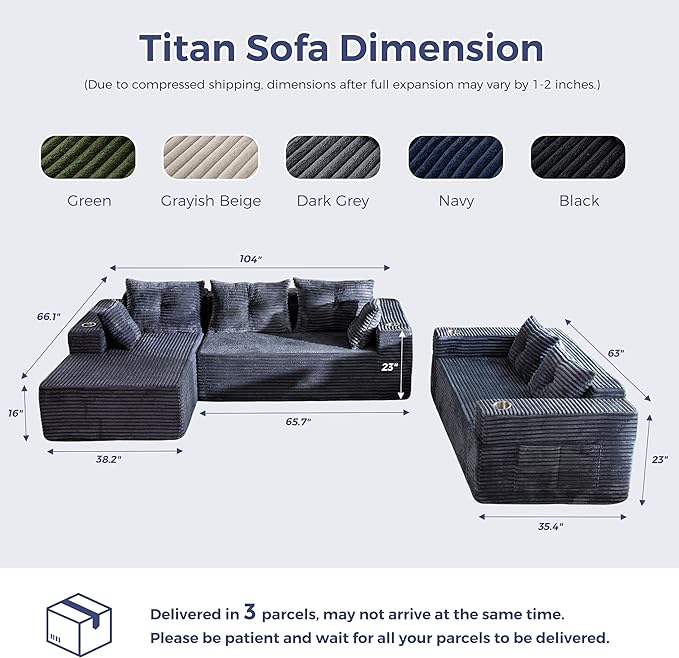MAXYOYO Modular Sectional Couch - Image 2
