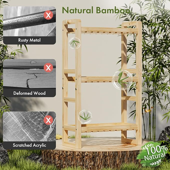 AmazerBath Bamboo Over The Toilet Storage Shelf - Image 3