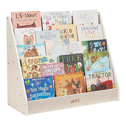 ECR4Kids Single-Sided Book Storage and Display, Montessori Furniture - Image 11