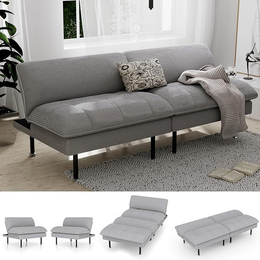 Ribilake 70" Futon Sofa Bed, 4 in 1 Multi-Function Couch Sleeper by RIBILAKE