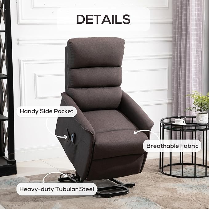 HOMCOM Power Lift Recliner Chair - Image 5