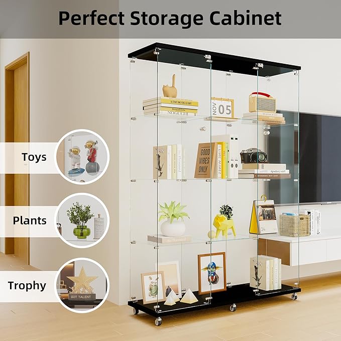 LFT HUIMEI2Y Glass Display Cabinet 12 Shelves - Image 6