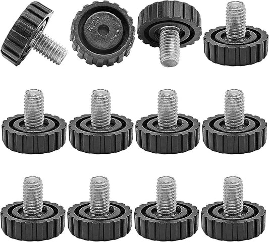 Zorfeter 30 Pcs Screw in Threaded Furniture Adjustable Levelers, M8 x 13mm by Zorfeter