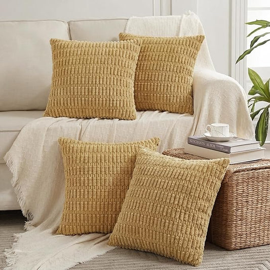 Fancy Homi 4 Packs Decorative Throw Pillow Covers by Fancy+Homi