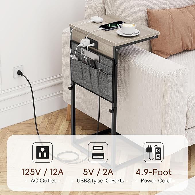 Vagusicc C-Shaped End Table - Image 8