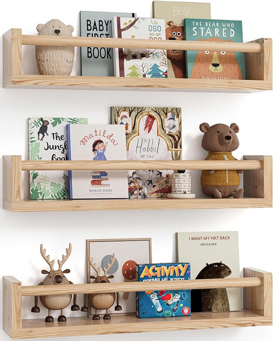 G&W Gruwald Nursery Book Shelves, Hanging Bookshelf, Wall Book Shelves by G%26W+Gruwald