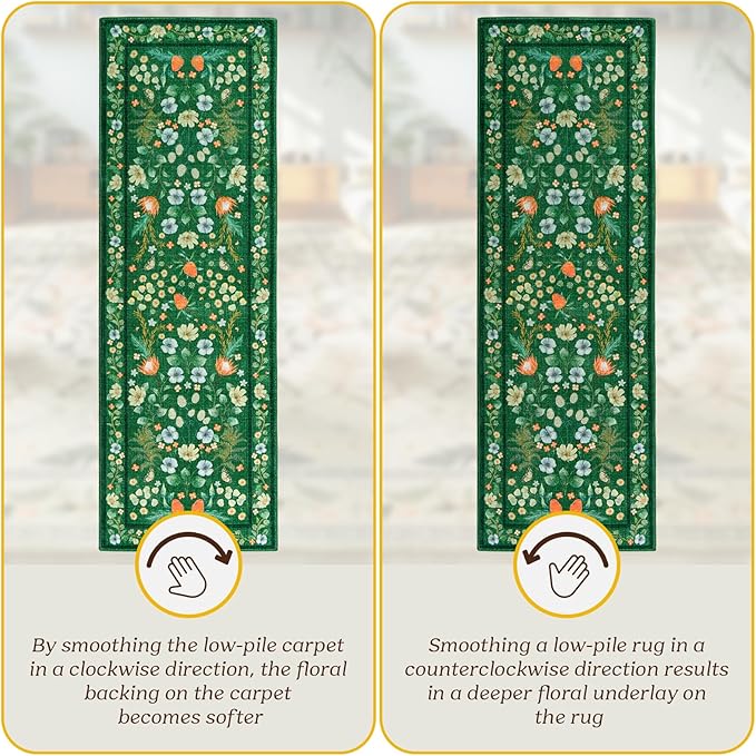 Runner Rug, 2x6 Runner Rugs Non Slip Washable - Image 2