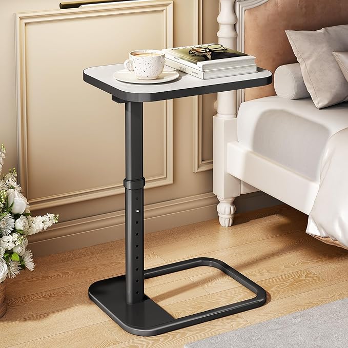 Kitstorack TV Tray Table, Adjustable Height & Rounded Metal Corners, Snack Table - Image 8