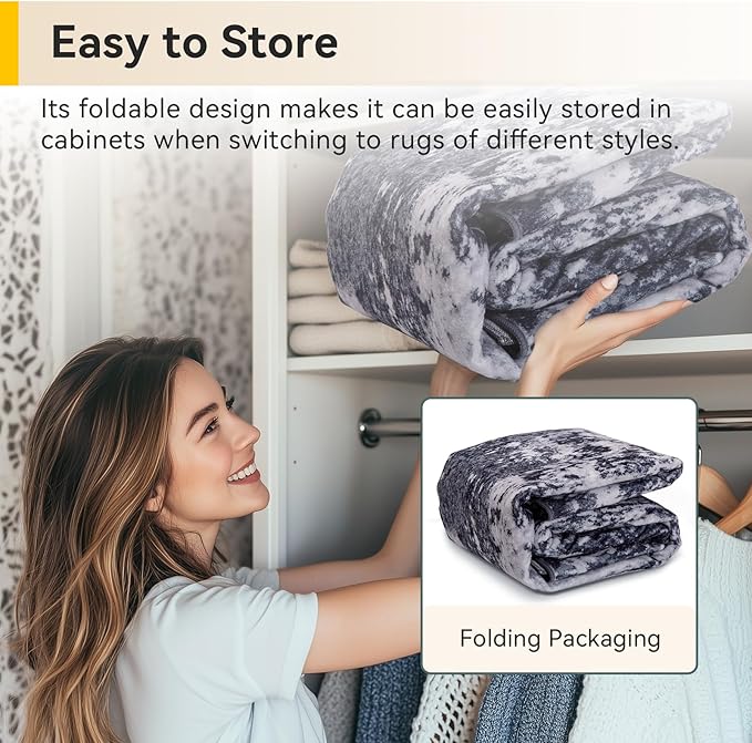 RELEANY Washable Area Rugs 3x6 Non-Slip Modern Abstract Soft - Image 7