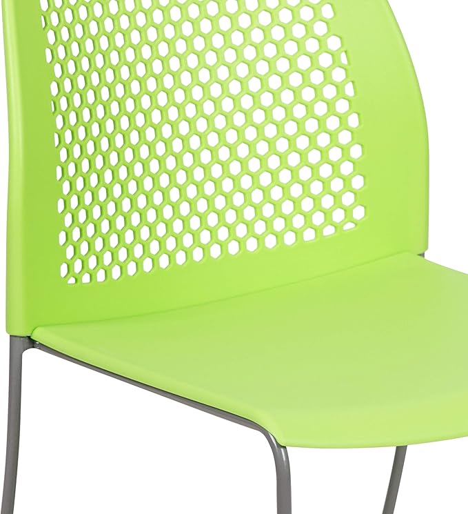 Flash Furniture HERCULES Series 661 lb. Capacity Green Stack Chair - Image 7