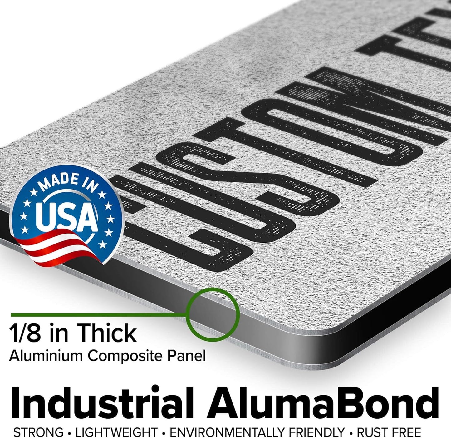 Custom Sign, Custom Street Sign, 11 Font Colors, 13 Font Styles, 4 Hole Options, 22 Sizes, 6x12 Inches, Rust Free DiBound, Fade Resistant, Made in USA by My Sign Center (Concrete)