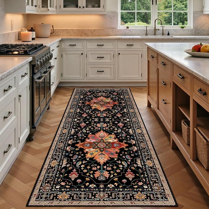 RELEANY Area Rugs 3'x6' Runner Rug Non Slip Washable by RELEANY